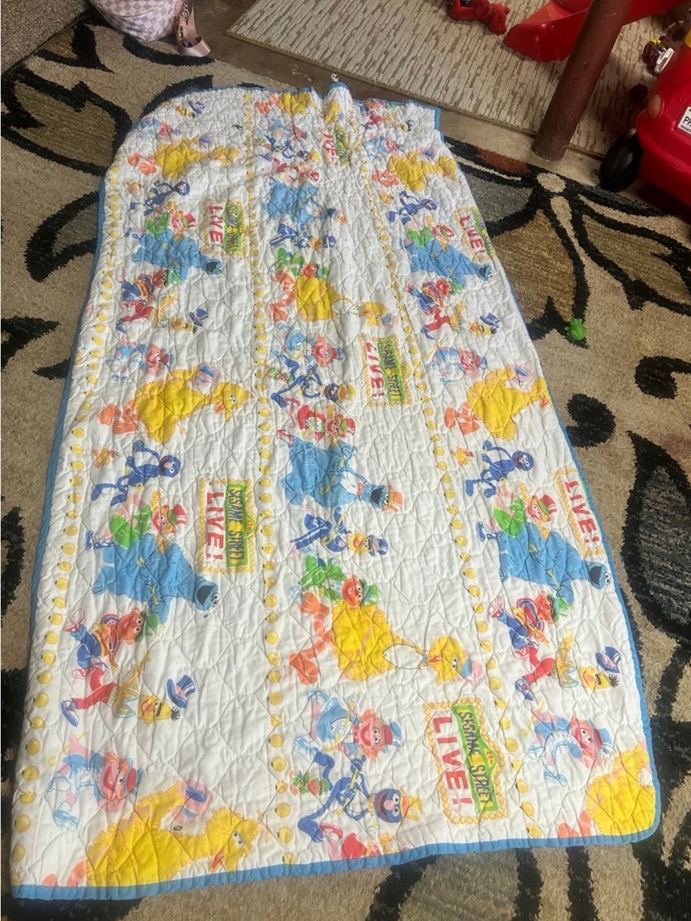 Vintage Sesame Street Jc Penny Pinch Pleat Twin